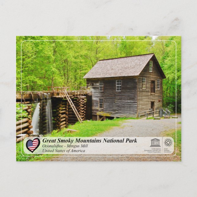 Great Smoky Mountains National Park - Mingus Mill Postcard (Front)