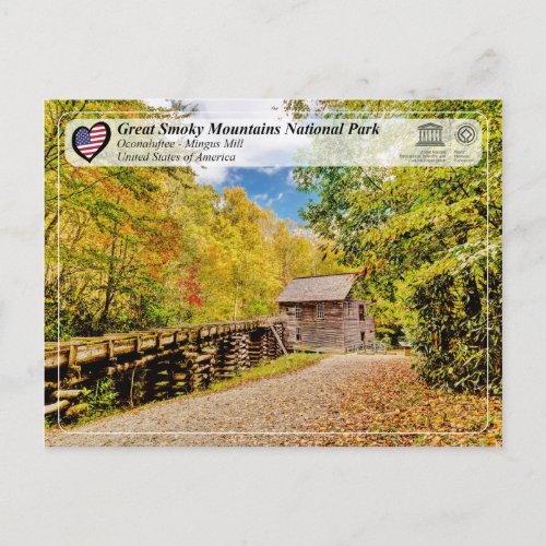 Great Smoky Mountains National Park _ Mingus Mill Postcard