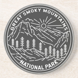  Great Smoky Mountains National Park Monoline   Coaster