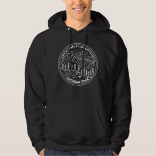  Great Smoky Mountains National Park Monoline  Hoodie
