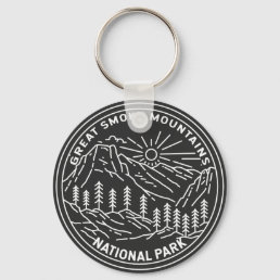  Great Smoky Mountains National Park Monoline  Keychain