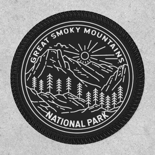  Great Smoky Mountains National Park Monoline   Patch