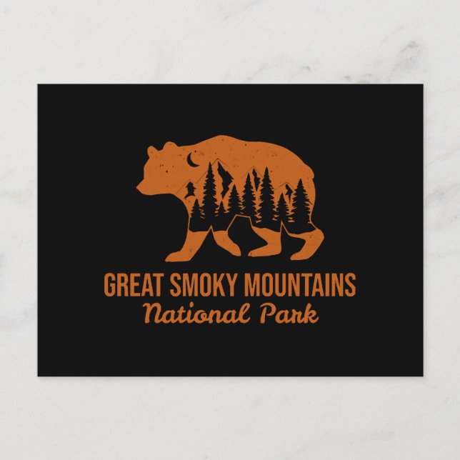 GREAT SMOKY MOUNTAINS NATIONAL PARK  POSTCARD (Front)