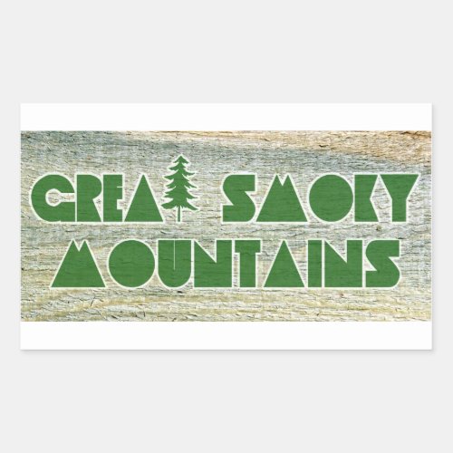 Great Smoky Mountains National Park Rectangular Sticker