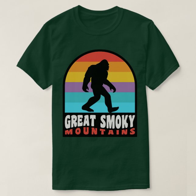 Great Smoky Mountains National Park Retro T-Shirt (Design Front)