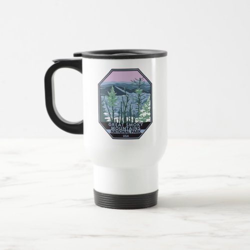  Great Smoky Mountains National Park Retro Travel Mug