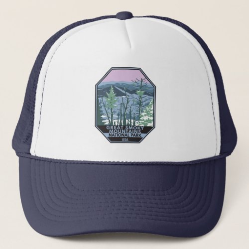  Great Smoky Mountains National Park Retro  Trucker Hat