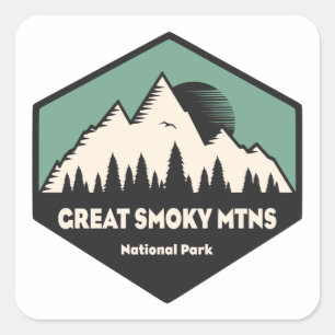 Great Smoky Mountains National Park Square Sticker