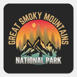 Great Smoky Mountains National Park Square Sticker
