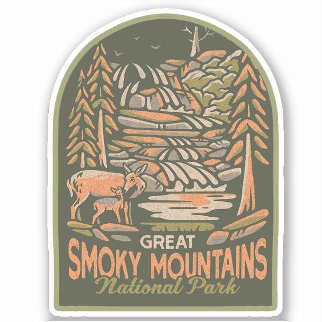 Great Smoky Mountains National Park Sticker (Front)
