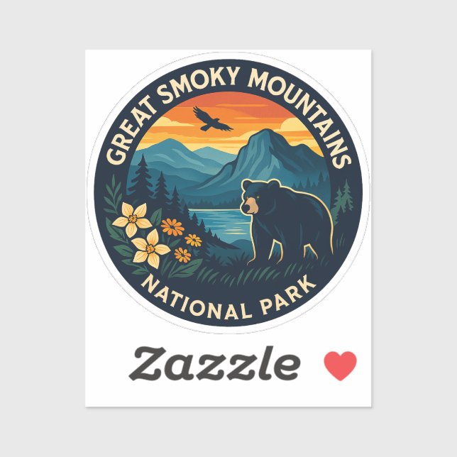 Great Smoky Mountains National Park Sticker (Sheet)