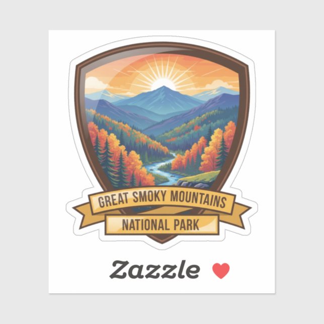 Great Smoky Mountains National Park Sticker (Sheet)