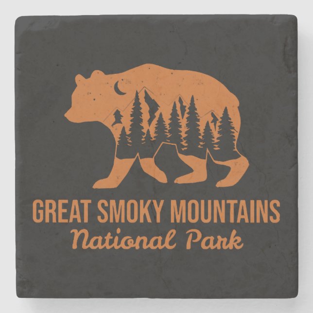 GREAT SMOKY MOUNTAINS NATIONAL PARK  STONE COASTER (Front)