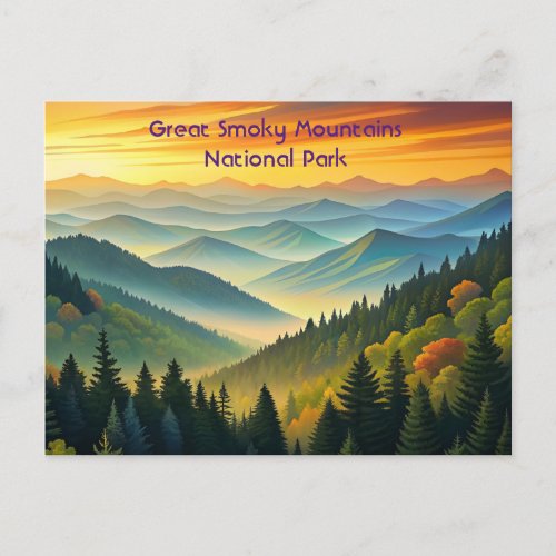Great Smoky Mountains National Park Stylist Postcard