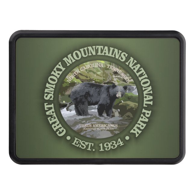 Great Smoky Mountains National Park Tow Hitch Cover (Front)