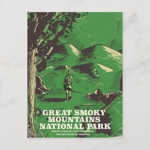 Great Smoky Mountains National Park travel poster Postcard