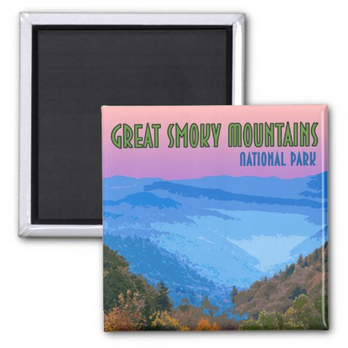 Great Smoky Mountains National Park Vintage Magnet