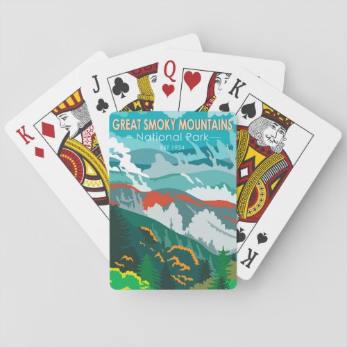  Great Smoky Mountains National Park Vintage  Poker Cards