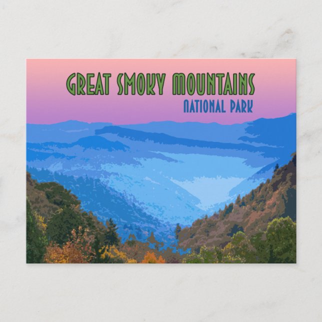 Great Smoky Mountains National Park Vintage Postcard (Front)
