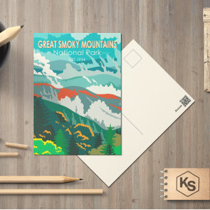  Great Smoky Mountains National Park Vintage Postcard