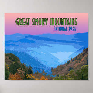 Great Smoky Mountains National Park Vintage Poster
