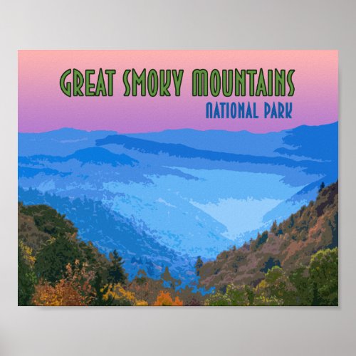 Great Smoky Mountains National Park Vintage Poster