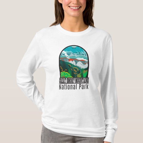  Great Smoky Mountains National Park Vintage T_Shi T_Shirt