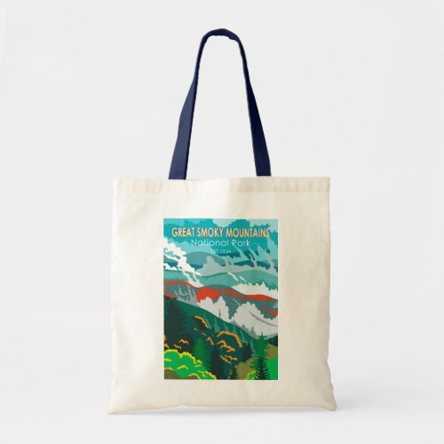  Great Smoky Mountains National Park Vintage  Tote Bag