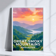 Great Smoky Mountains National Park Watercolor