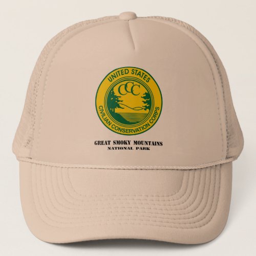 Great Smoky Mountains Natl Park Camp NP_1 Co 1214 Trucker Hat