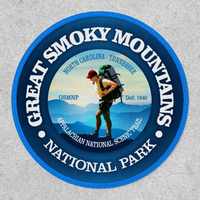 Great Smoky Mountains NP (Hiker C)  Patch (Front)