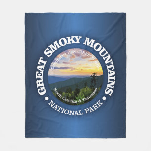Great Smoky Mountains NP (rd)2 Fleece Blanket