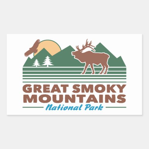Great Smoky Mountains Rectangular Sticker