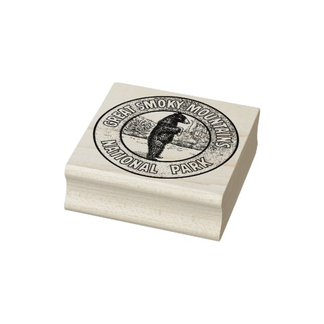 Great Smoky Mountains Rubber Inking Stamp (Stamp)