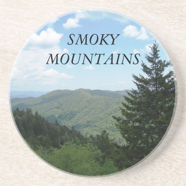 Great Smoky Mountains Sandstone Coaster (Front)