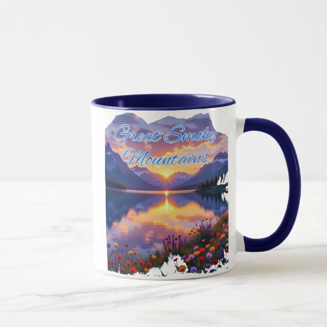 Great Smoky Mountains Sunsets Mug (Right)