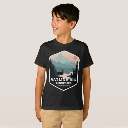 Great Smoky Mountains Tennessee Deer Forest Nature T_Shirt