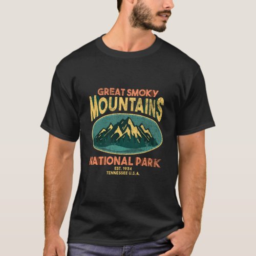 Great Smoky Mountains Tennessee Hiking Long Sleeve T_Shirt