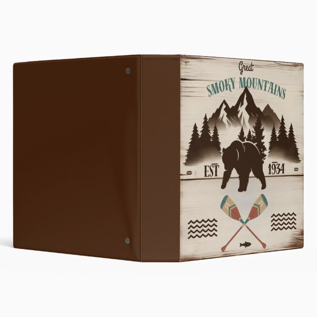 Great Smoky Mountains, TN bear 3 Ring Binder (Background)