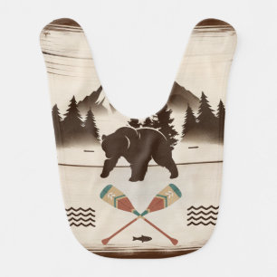 Great Smoky Mountains, TN bear Baby Bib