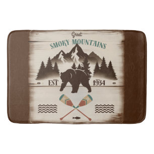 Great Smoky Mountains, TN bear Bath Mat