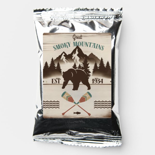 Great Smoky Mountains, TN bear Coffee Drink Mix (Front)
