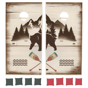 Great Smoky Mountains, TN bear Cornhole Set