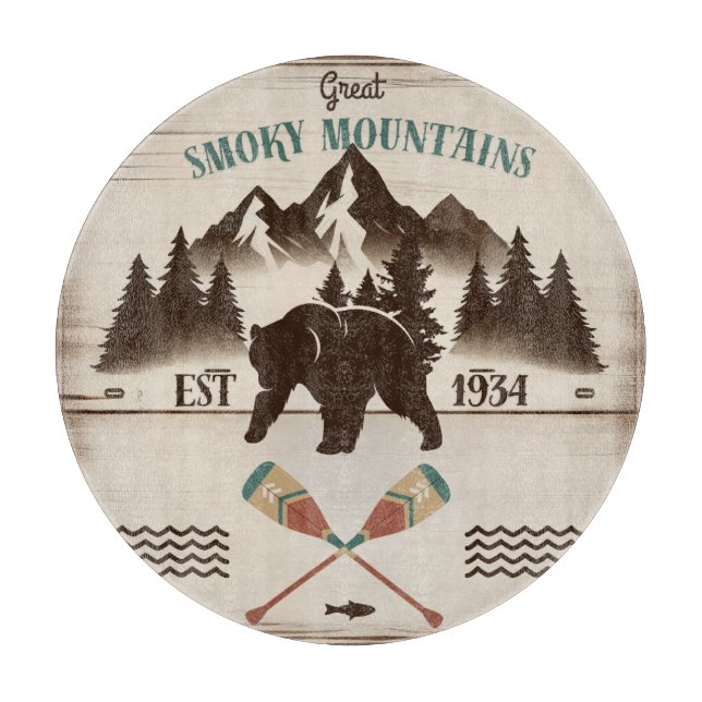 Great Smoky Mountains, TN bear Cutting Board (Front)