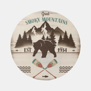 Great Smoky Mountains, TN bear Outdoor Rug