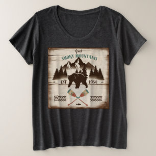 Great Smoky Mountains, TN bear Plus Size T-Shirt