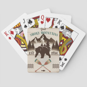 Great Smoky Mountains, TN bear Poker Cards