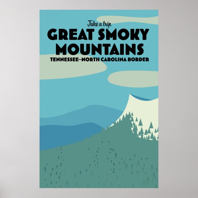 Great Smoky Mountains travel poster. Poster (Front)