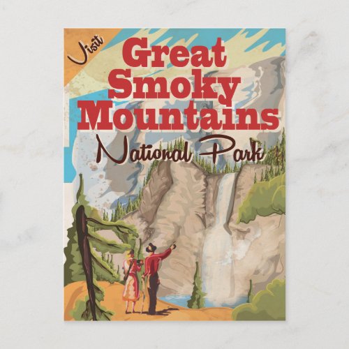 Great Smoky Mountains Travel print Postcard