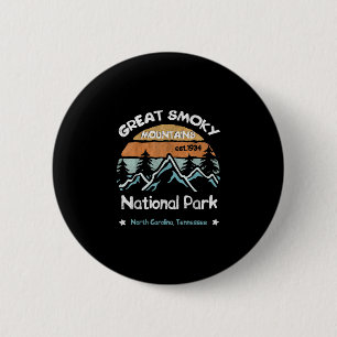 Great Smoky Mountains US National Park Camping Button